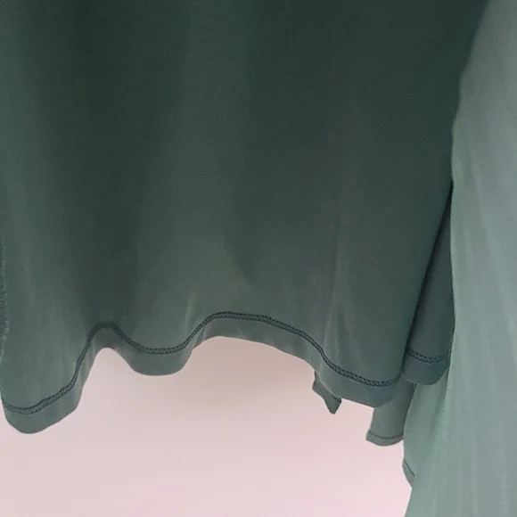 Allison & Kelly Green Pleated Dress Size Large - Picture 4 of 5